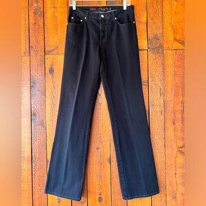 Fabrizio Gianni Pants Womens Size 6 Black Denim Jeans Cotton Stretch